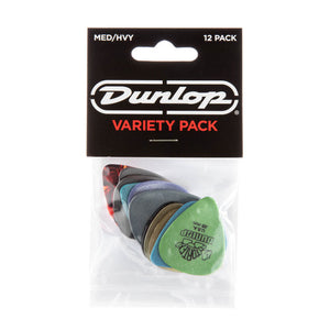 DUNLOP TORTEX® STANDARD PICK VARIETY PACK MED/HVY - 12 PACK