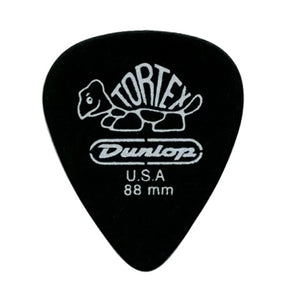 DUNLOP TORTEX® PITCH BLACK STANDARD PICK .88MM - 12 PACK