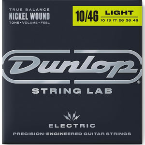 DUNLOP NICKEL WOUND ELECTRIC GUITAR STRINGS 10-46