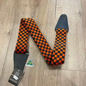 Colonial Orange & Black Rag Strap