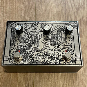 Haggtronix - Harvester Fuzz/Boost Raw Aluminium. Made in USA. - NEW