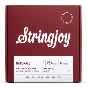 Stringjoy Naturals Acoustic Guitar Strings - 12/54