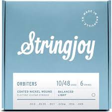 Stringjoy Orbiters | Balanced Light Gauge (10-48) Coated Nickel Wound Electric Guitar Strings