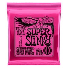 ERNIE BALL SUPER SLINKY NICKEL WOUND ELECTRIC GUITAR STRINGS 9-42 GAUGE