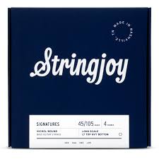 Stringjoy Light Gauge (45-105) 4 String Long Scale Nickel Wound Bass Guitar Strings