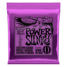 ERNIE BALL POWER SLINKY NICKEL WOUND ELECTRIC GUITAR STRINGS 11-48 GAUGE