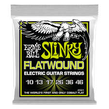 ERNIE BALL REGULAR SLINKY COBALT FLATWOUND ELECTRIC GUITAR STRINGS 10-46 GAUGE