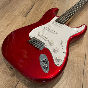 SX ST Style Beginners Plug 'n Play Electric Guitar & Amp Pack - Red