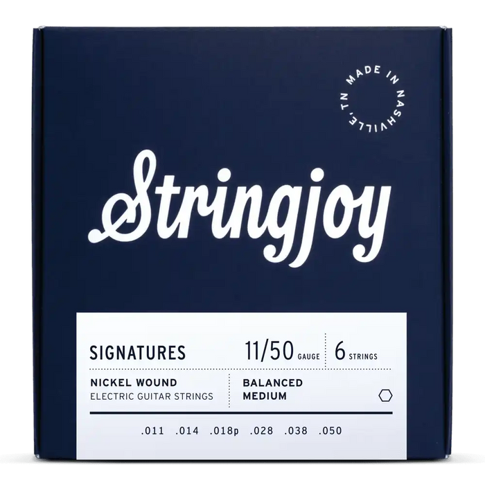 Stringjoy 11-50 Balanced Medium Gauge Signatures - Nickel Wound Electr ...