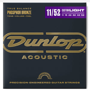 Jim Dunlop 11/52 Phosphor Bronze Acoustic Guitar Strings