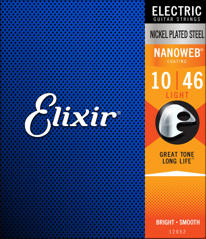Elixir Electric Guitar Strings Nanoweb 10-46 Light