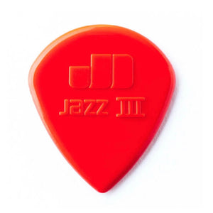 DUNLOP JAZZ III NYLON PICK 1.38MM - 6 PACK