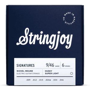 Stringjoy 9-46 Husky Super Light Gauge Signatures - Nickel Wound Electric Guitar Strings