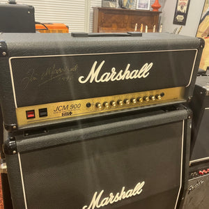Marshall JCM 900 Model 4500 50-Watt Hi Gain Dual Reverb Head & 4x12 Cab - Early 1990's