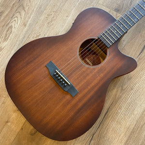 MARTINEZ SOUTHERN STAR 6 6 String Small Body Acoustic/Electric Cutaway Guitar Solid Mahogany Top With Case