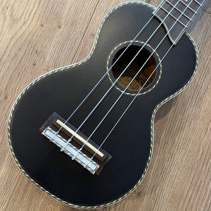 Mahalo Pearl Series Soprano Electric Acoustic Ukulele –  Black