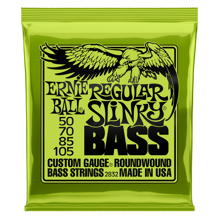 ERNIE BALL REGULAR SLINKY NICKEL WOUND ELECTRIC BASS STRINGS 50-105 GAUGE
