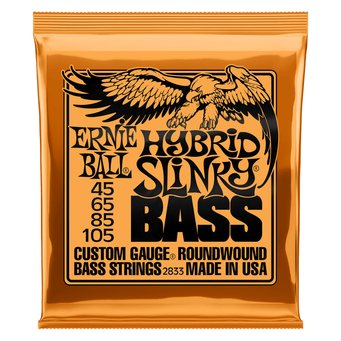 ERNIE BALL HYBRID SLINKY NICKEL WOUND ELECTRIC BASS STRINGS 45-105 GAUGE