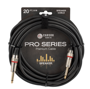 Carson Pro Series 20ft Straight/Right Angle Noiseless Cable