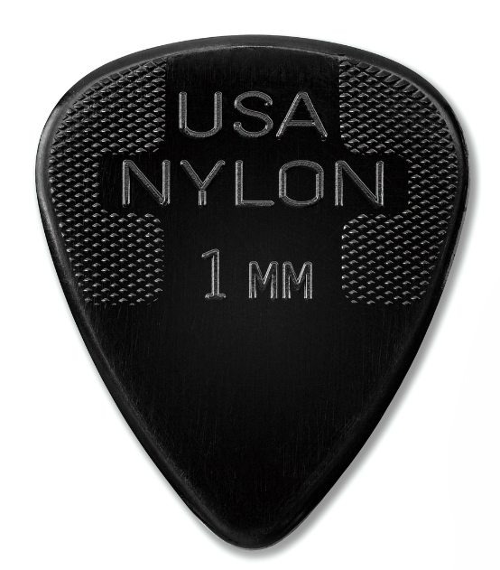 DUNLOP NYLON STANDARD PICK 1.0MM - 12 Pack
