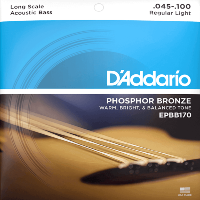 D'Addario Acoustic Bass Strings Regular Light 45-100
