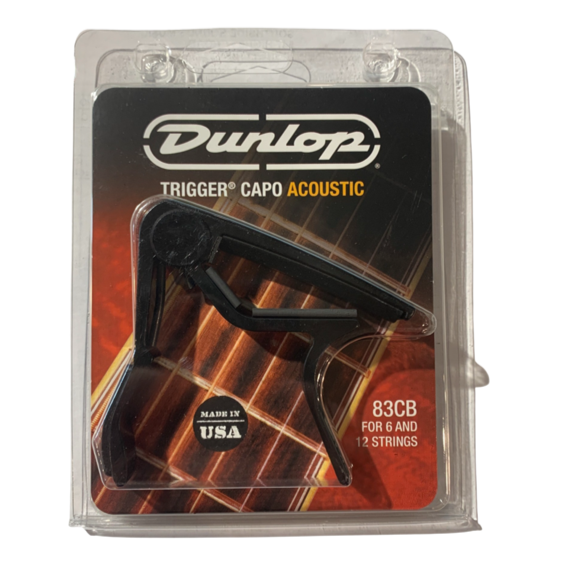 Dunlop Trigger Acoustic Curved Black Capo 83CB